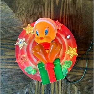 Tweety Bird Christmas Tree Topper Vintage 1996 Warner Bros Looney Tunes Light Up